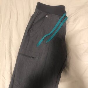 FIGS Jogger Scrub Pants Grey Size Small